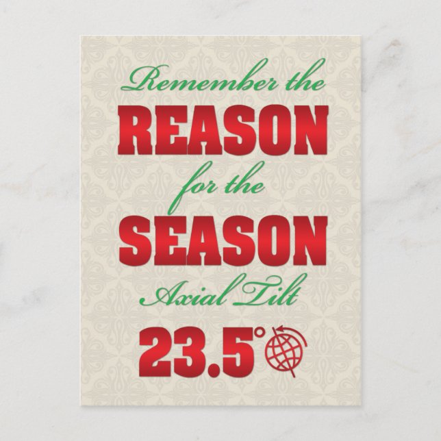 Reason for the Season Winter Solstice postcard (Front)