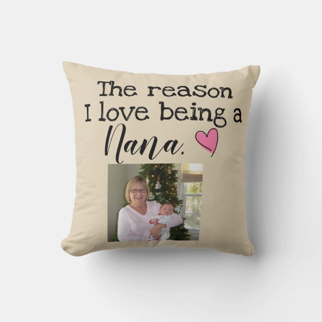 reason i love being a nana personalised cushion (Front)
