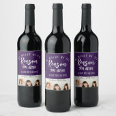 Reason you drink Greeting boss, Bosses Day Gift, Wine Label (Bottles)