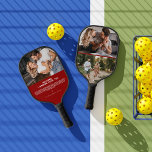 Reasons I Dinking Love You | 3 Photo Pickleball Paddle<br><div class="desc">"Reasons I Dinking Love You" pickleball paddle, with room for three of your own photos. Add your choice of personalisation. A perfect gift to let your other half know how much you love them! This photo pickleball paddle is perfect!!! These are Valentine's Day gifts that are perfect for sports fans,...</div>