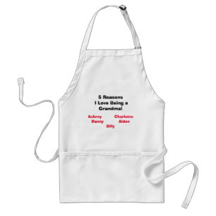 "Reasons I Love Being a Grandma!" Apron