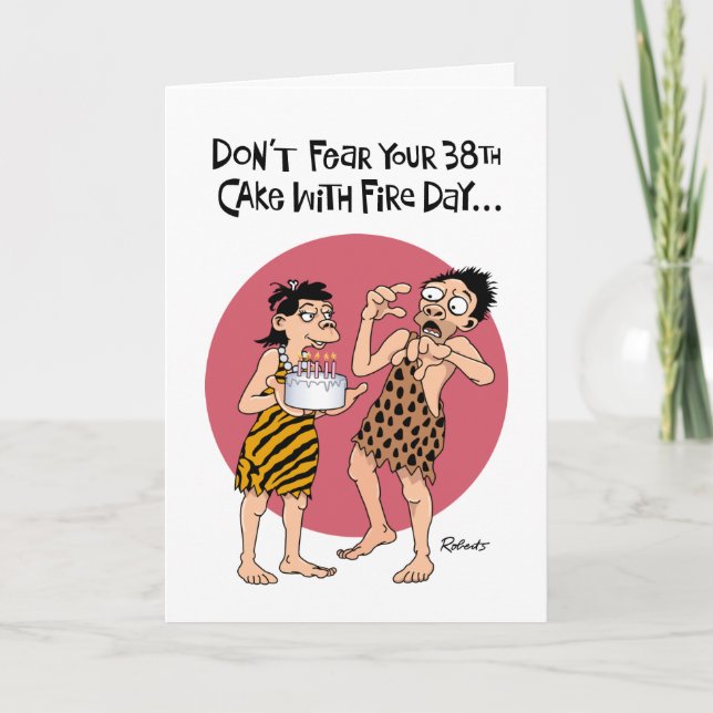 Reassuring 38th Birthday Card for Male (Front)