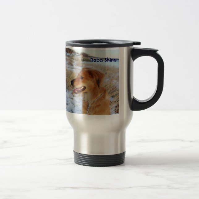 Reba Shine Travel Mug - Sunshine Goldens (Right)