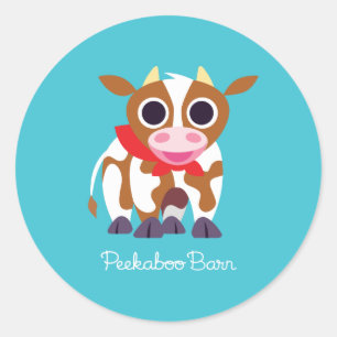 Reba the Cow Classic Round Sticker