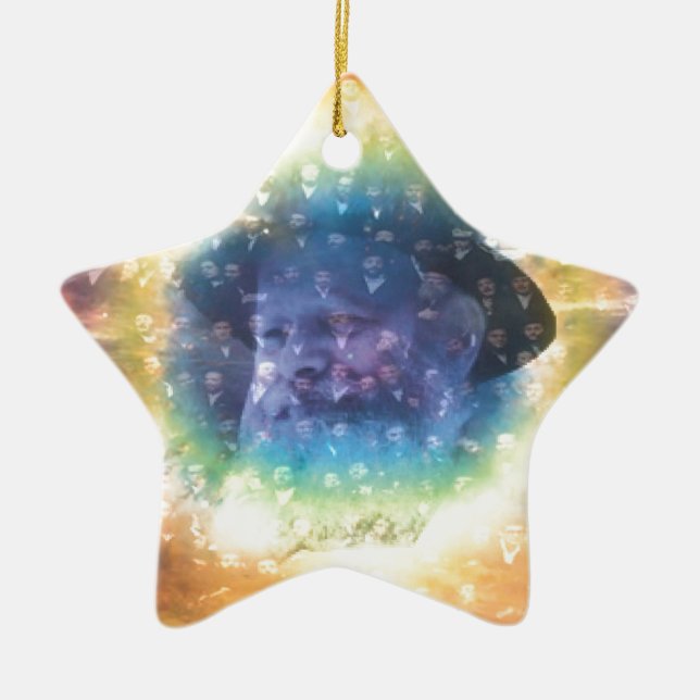 Rebbe Ceramic Ornament (Front)