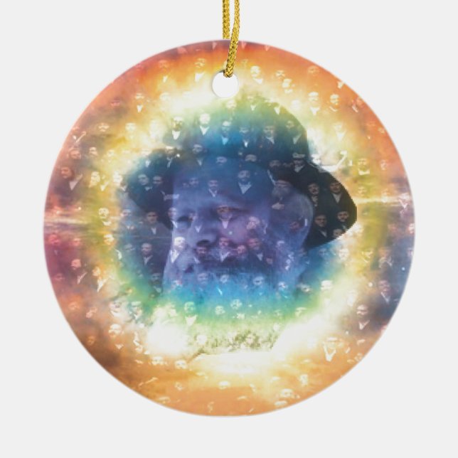 Rebbe Ceramic Tree Decoration (Front)