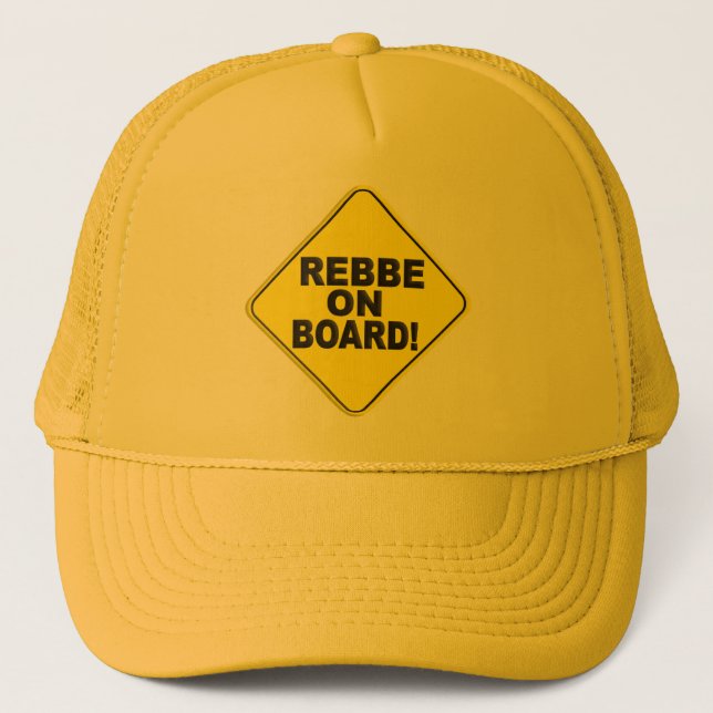 Rebbe on Board Trucker Hat (Front)