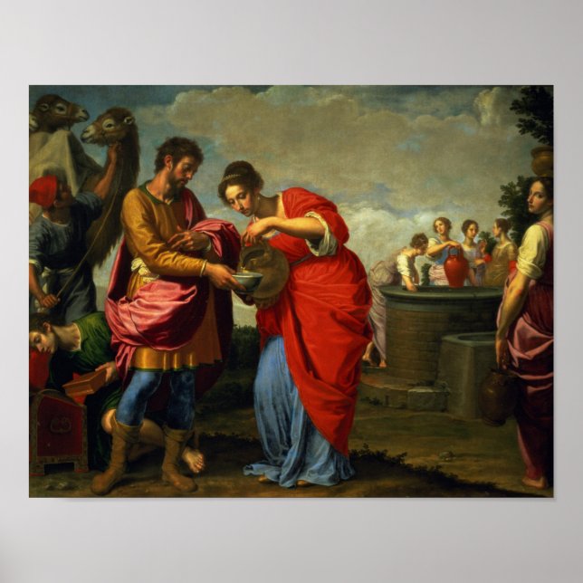 Rebecca and Eliezer at the Well, c.1626-27 Poster (Front)