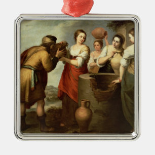 Rebecca and Eliezer at the Well, c.1665 Metal Tree Decoration