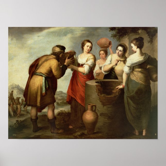 Rebecca and Eliezer at the Well, c.1665 Poster (Front)