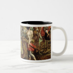 Rebecca Bidding Farewell to her Family, c.1562 Two-Tone Coffee Mug