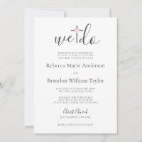 Rebecca Christian Cross & Heart We Do Wedding