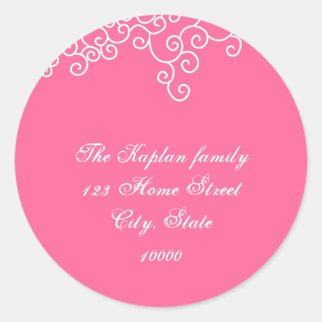 Rebecca F69 Return Address 1.5" Envelope Seal (Front)