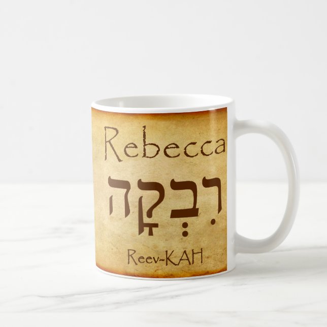 REBECCA Hebrew Name Mug (Right)