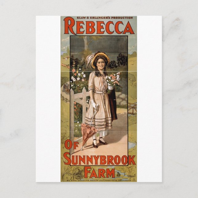 Rebecca of Sunnybrook Farm Stage Adaptation 1911 Postcard (Front)