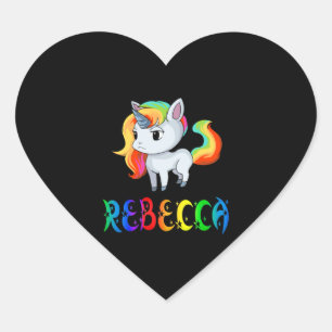 Rebecca Unicorn Heart Sticker