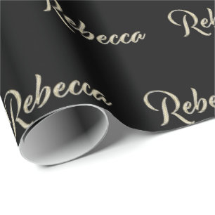 Rebecca white gold Handwriting Gift Paper