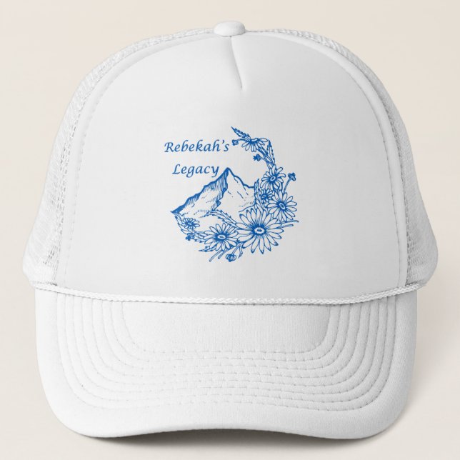 Rebekah's Legacy White Truckers Hat  (Front)