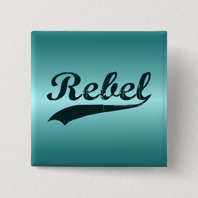 Rebel 15 Cm Square Badge (Front)