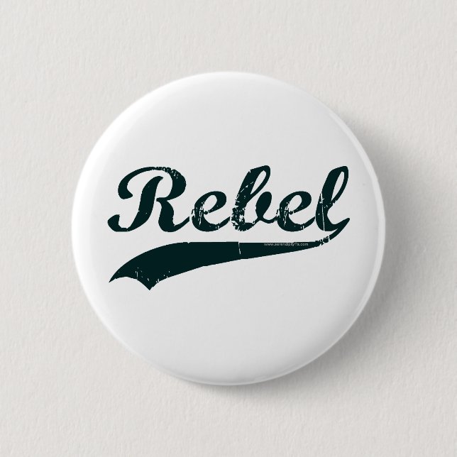 Rebel 1 6 cm round badge (Front)