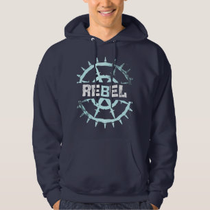 Rebel Barbed Wire Cyber Grunge Aesthetic  Hoodie