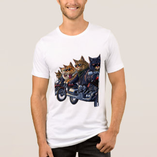 Rebel Cat Biker Gang Tri-Blend Shirt