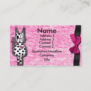 Rebel cat business card