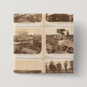 Rebel lines, Atlanta, Ga 15 Cm Square Badge