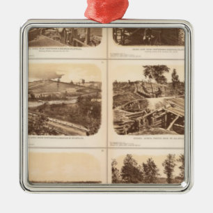 Rebel lines, Atlanta, Ga Metal Tree Decoration