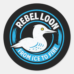 Rebel Loon – From Ice to Fire Classic Round Sticker
