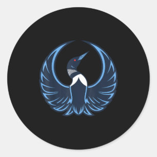 Rebel loon minnesota strong classic round sticker