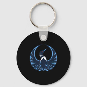Rebel loon minnesota strong  key ring