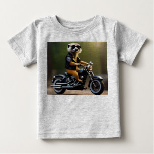 Rebel Meerkat: Leathers, Sunglasses and Motorbike Baby T-Shirt
