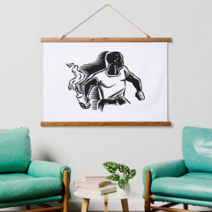 Rebel, Molotov Cocktail, Riots, Communist Style Hanging Tapestry