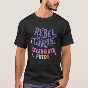 Rebel Pride Celebration Rainbow Text T-Shirt