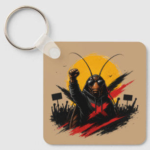 Rebel Roach Graphic Keychain