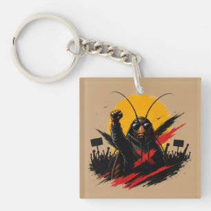 Rebel Roach Graphic Keychain