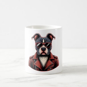 Rebel Spirit Dog - Cool Vintage Pet Coffee Mug