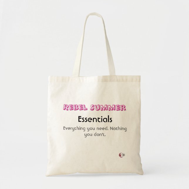 Rebel Summer Essentials Tote Bag – Minimalist (Front)