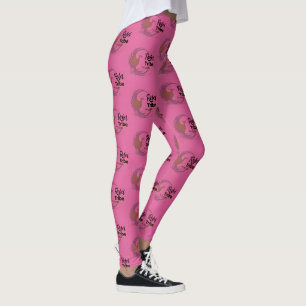 Rebel Tribe Phoenix Logo Pink Pattern Leggings