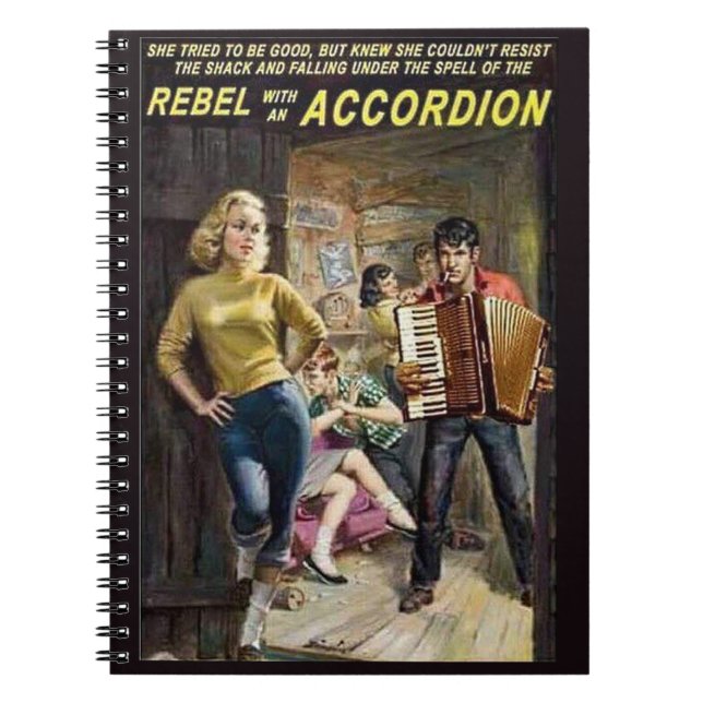 rebel with an accordion notebook (Front)