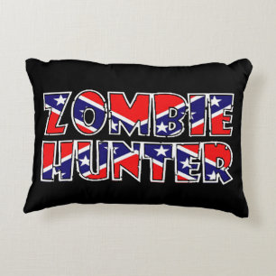 Rebel Zombie Hunter Decorative Cushion