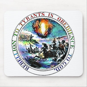 Rebellion Thomas Jefferson Great Seal Mouse Pad