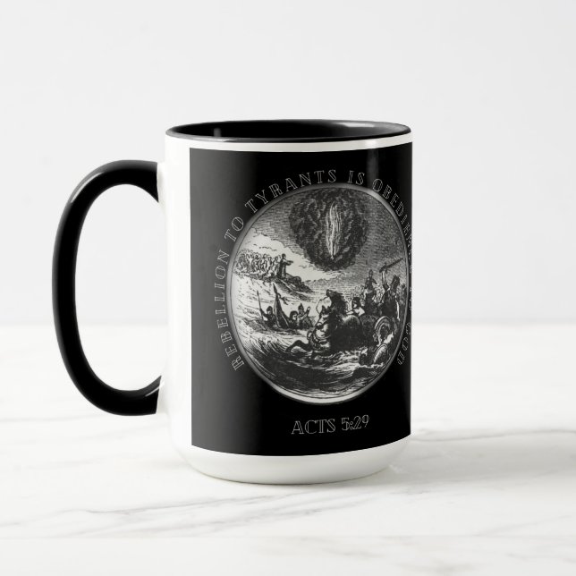 Rebellion to Tyrants is Obedience to God Combo Mug (Left)