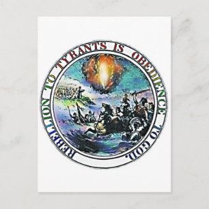 Rebellion to Tyrants is Obedience to God Postcard