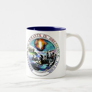 Rebellion to Tyrants is Obedience to God Two-Tone Coffee Mug