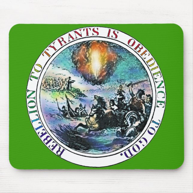 Rebellion To Tyrants Thomas Jefferson Great Seal Mouse Pad (Front)