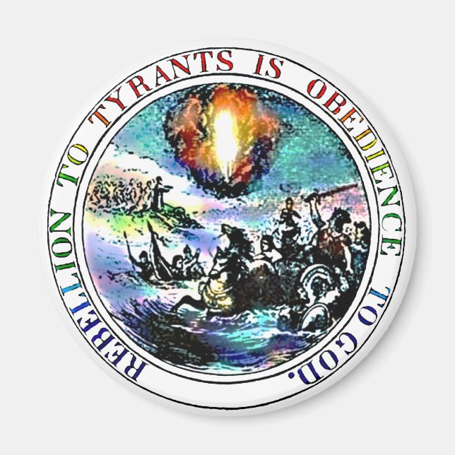 Rebellion To Tyrany Thomas Jefferson Great Seal Magnet (Front)