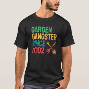 Rebellious Gardener Garden Gangster Since 2002 Des T-Shirt
