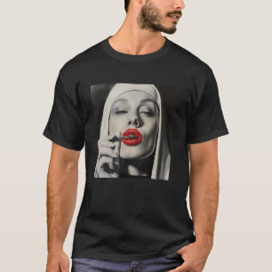 rebellious nun with lipstick, rebellious nun 1 T-Shirt